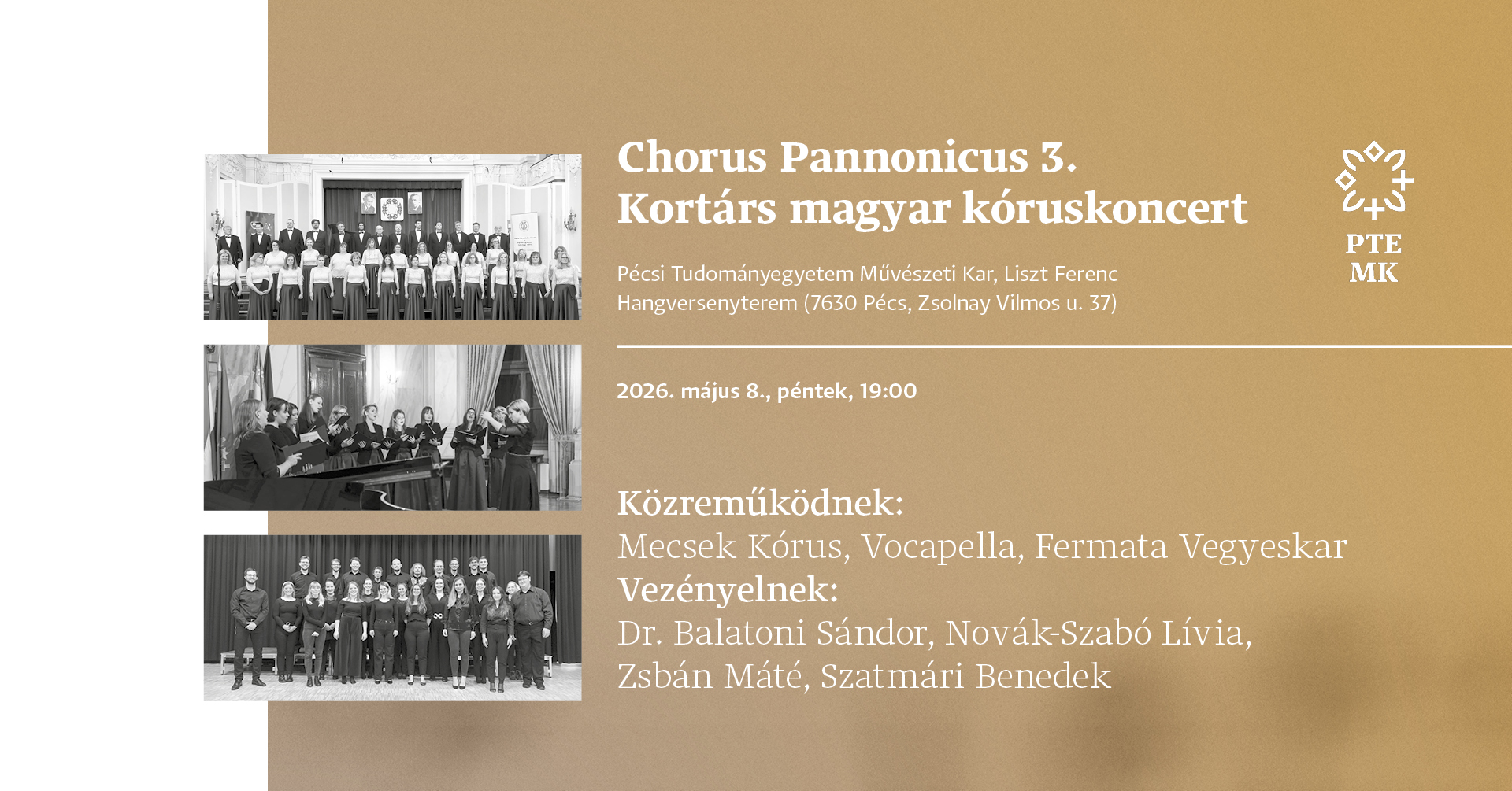 Chorus Pannonicus 3. - Kortárs magyar kóruskoncert