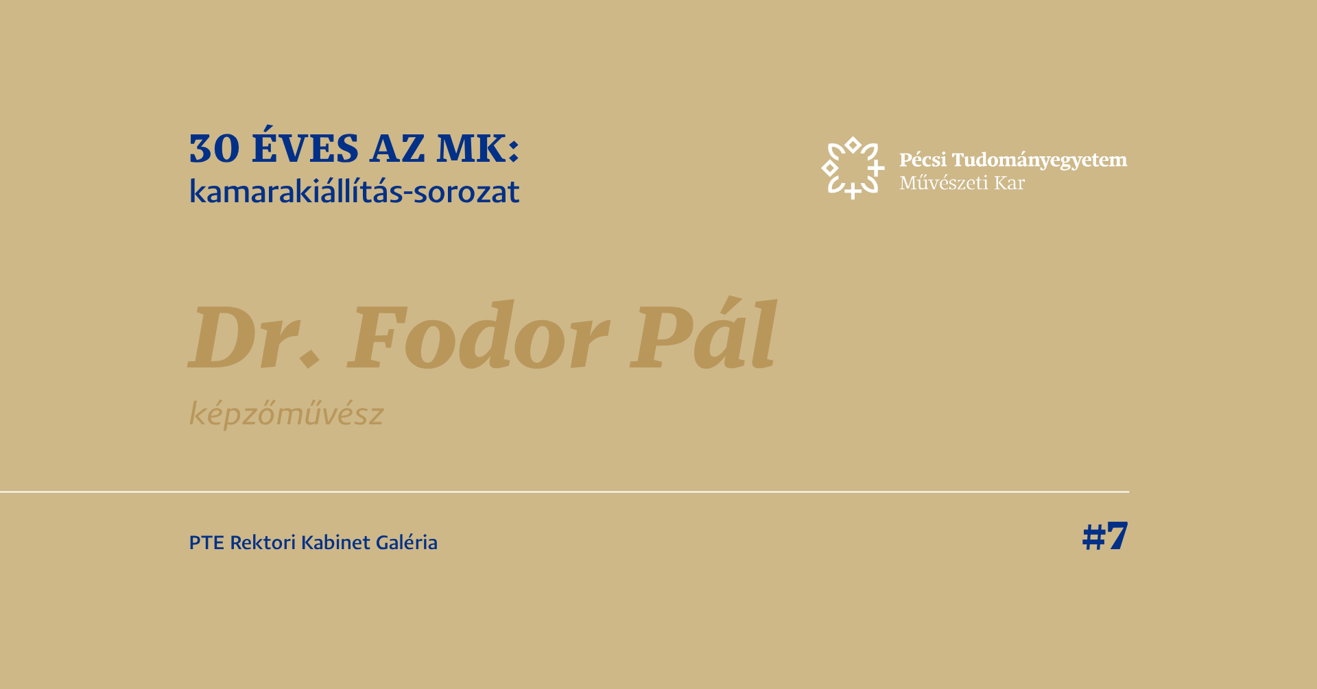 30 éves az MK: kamarakiállítás-sorozat #7, Dr. Fodor Pál 