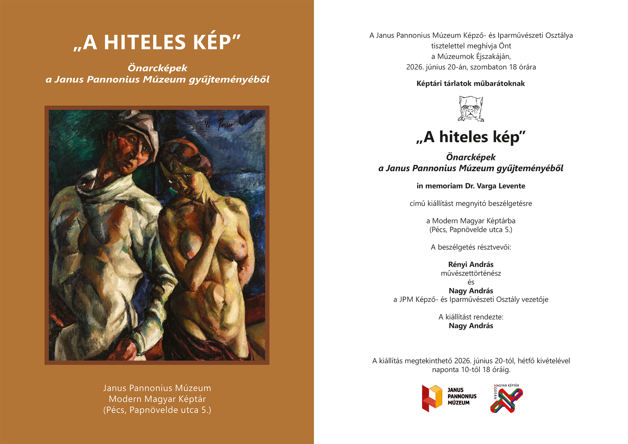 „A hiteles kép” – Önarcképek a Janus Pannonius Múzeum gyűjteményéből