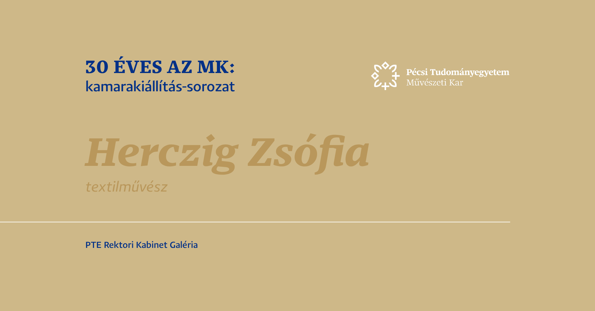 30 éves at MK kamarakiállítás Herczig Zsófia textilművész: július 13-31.