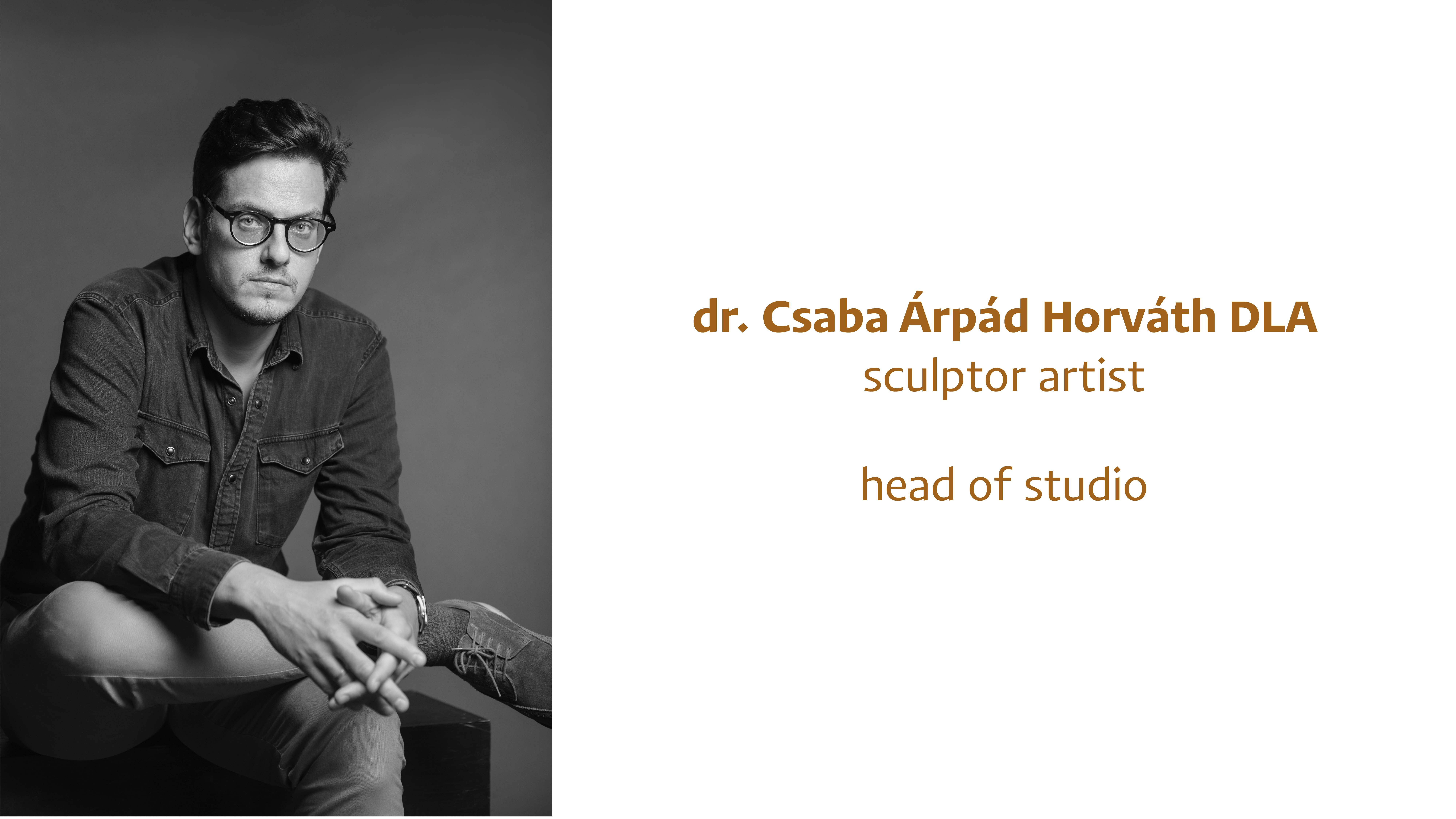 Dr. Csaba Árpád Horváth, sculptor, head of class