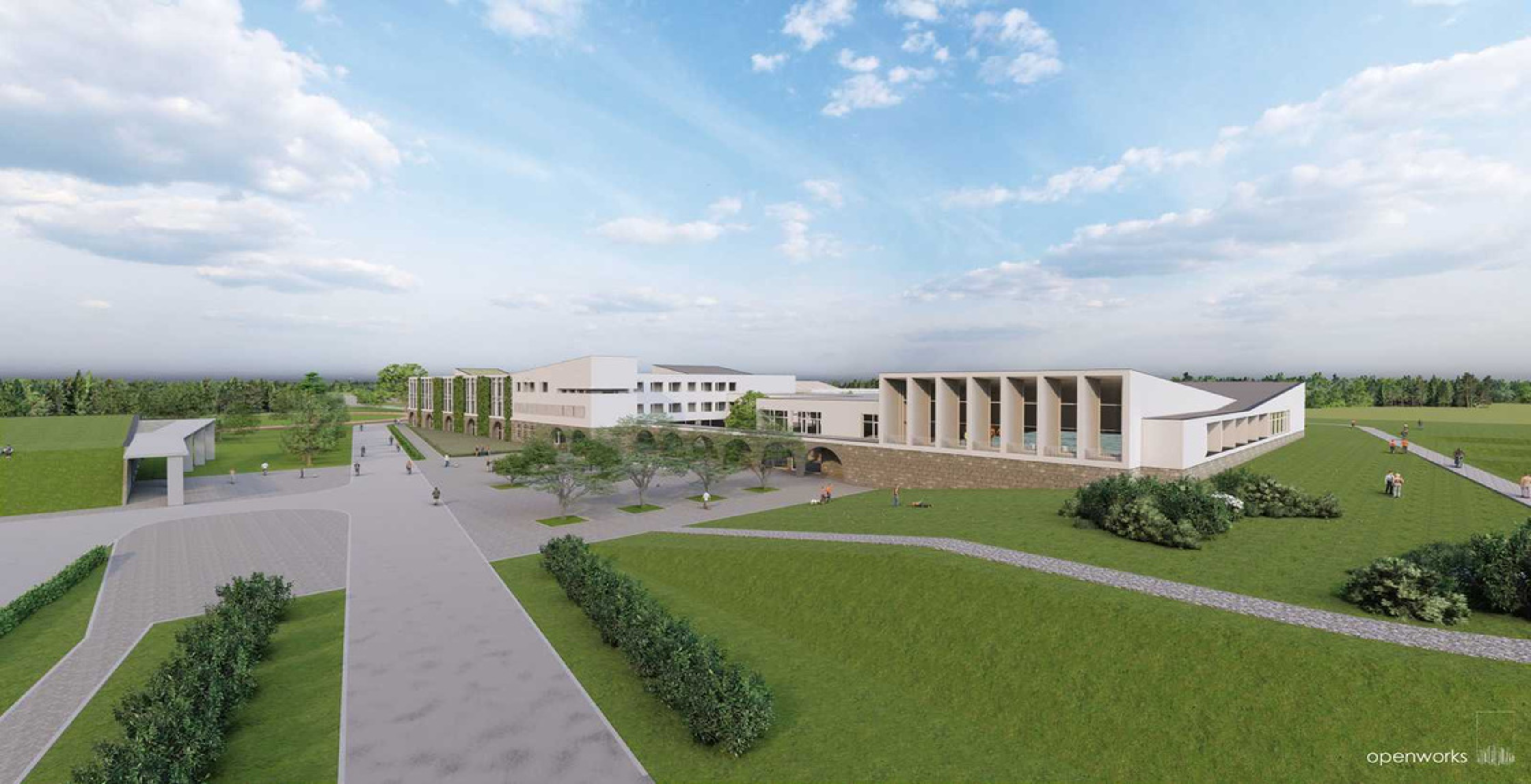 Sapientia Erdélyi Magyar Tudományegyetem új, épülő campusa
