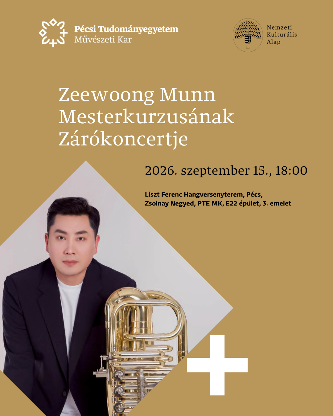 Zeewoong Munn mesterkurzusának zárókoncertje a PTE Művészeti Kar Zeneművészeti Intézetében. 
