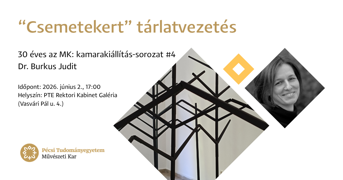 Dr. Burkus Judit, Csemetekert tárlatvezetés