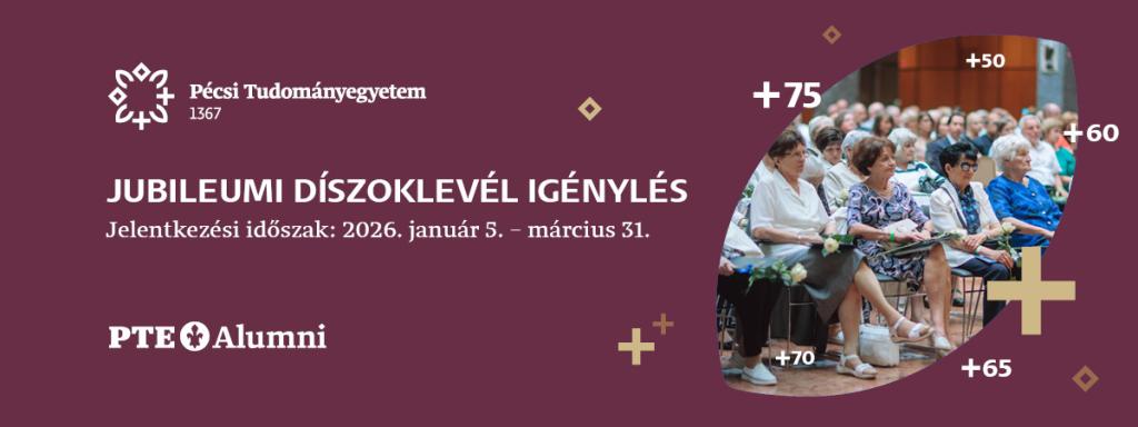 Jubileumi díszoklevél-átadó a Pécsi Tudományegyetemen
