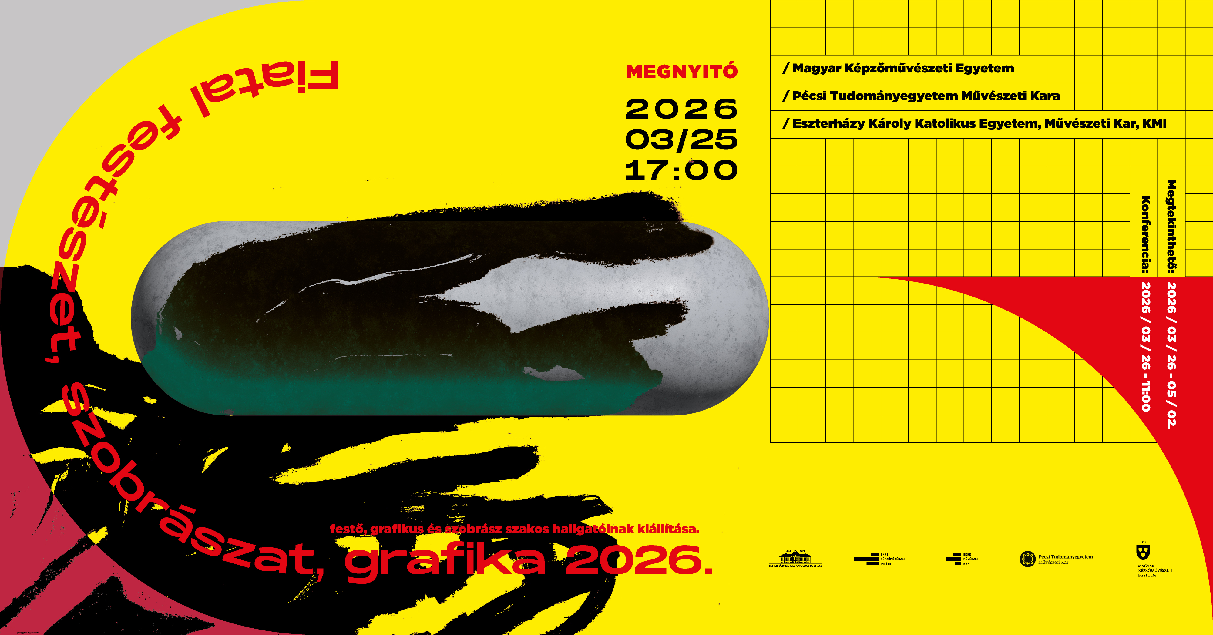 Fiatal festészet, szobrászat, grafika, Budapest - Eger - Pécs - 2026