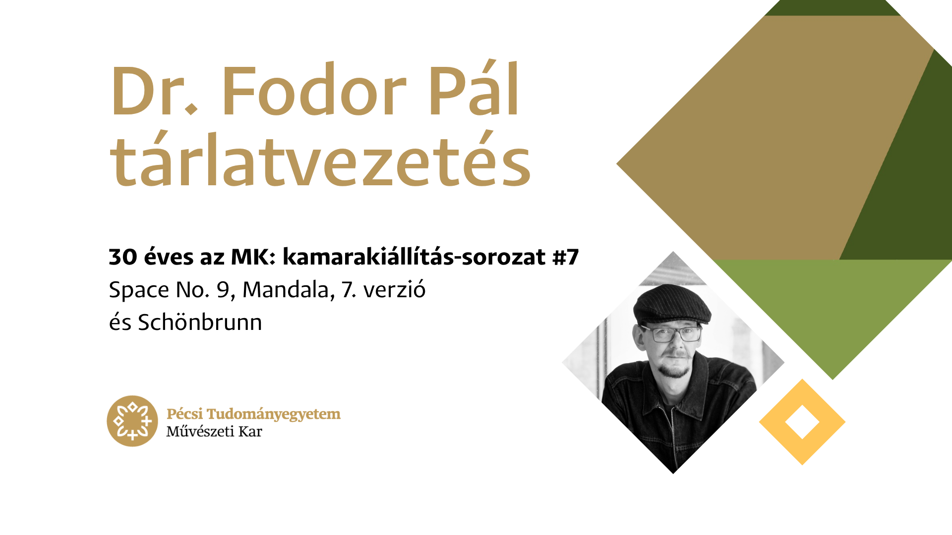 Dr. Fodor Pál tárlatvezetése: Space No. 9, Mandala, 7. verzió és Schönbrunn