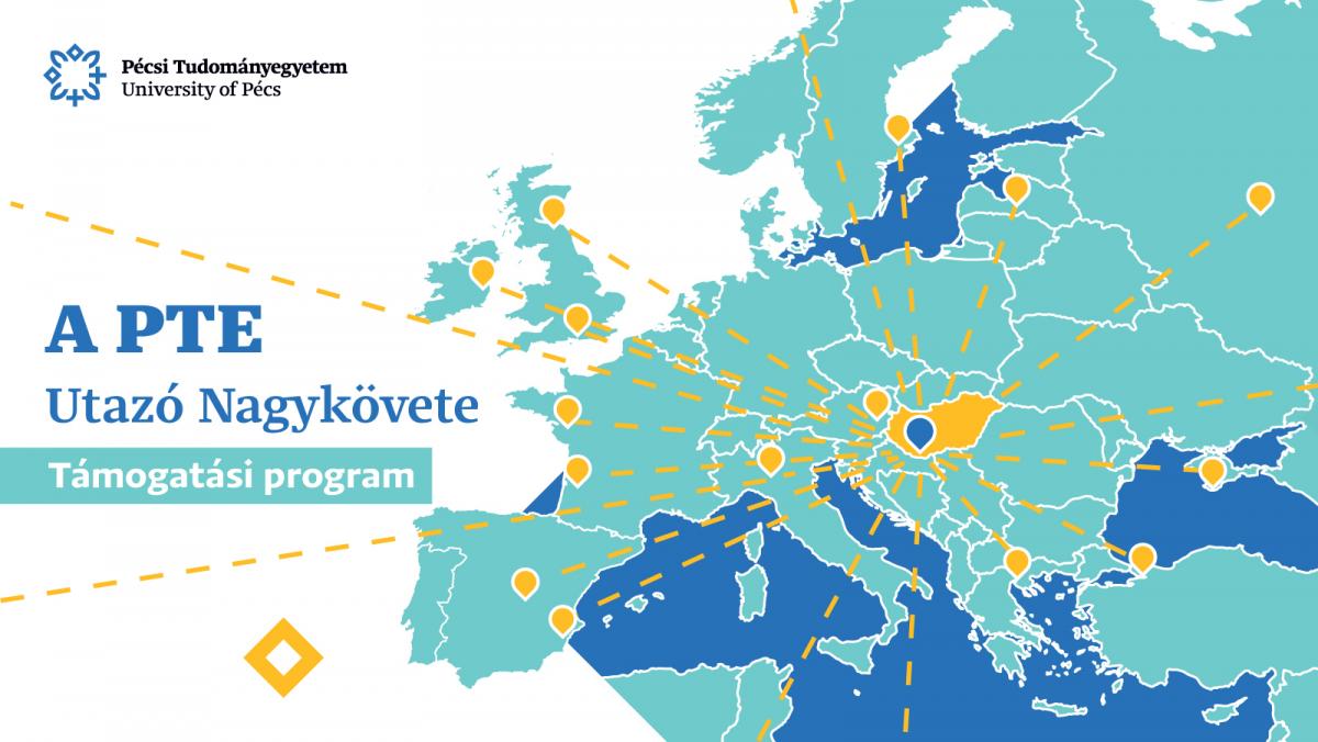 A PTE Nemzetközi Igazgatósága a 2026. évre meghirdeti "A PTE Utazó Nagykövete" elnevezésű pályázatot.
