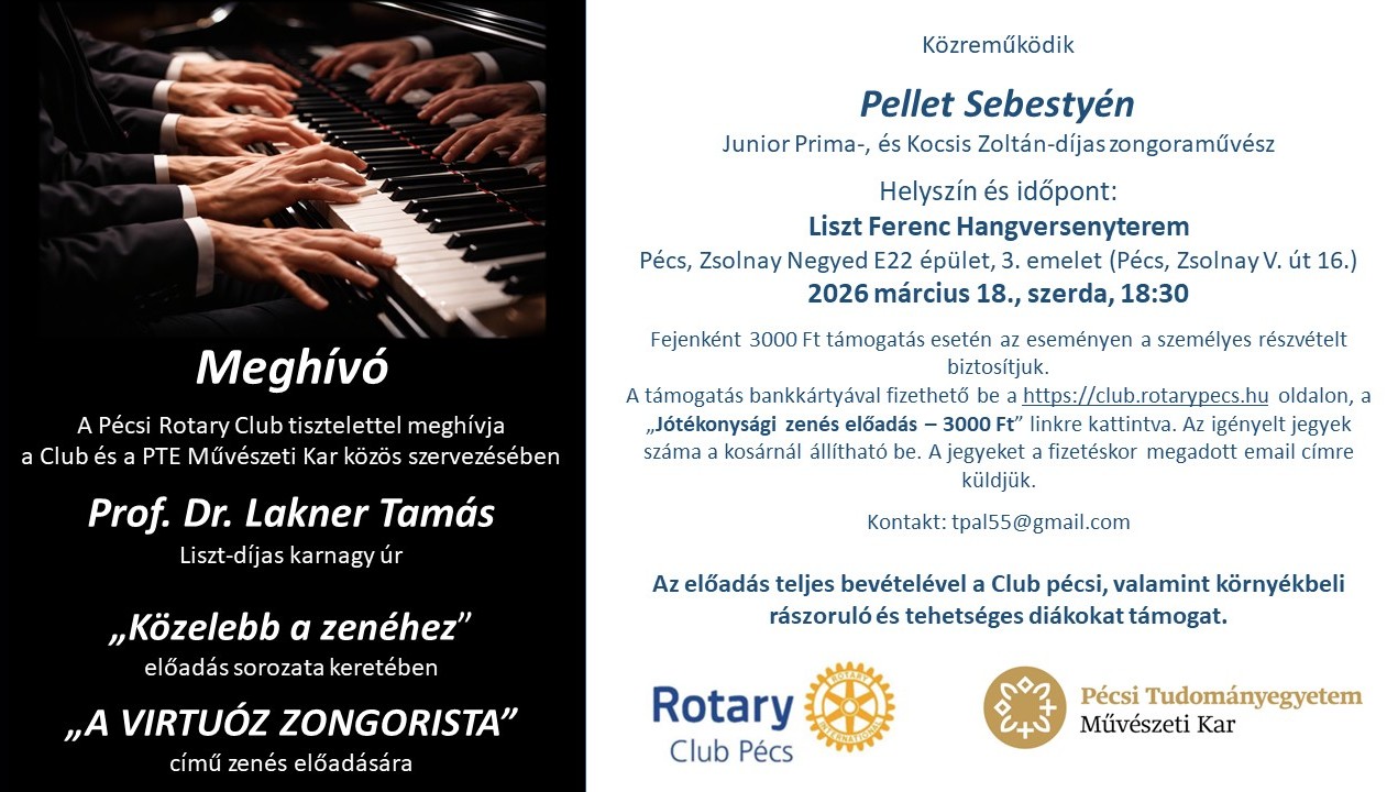 "Közelebb a zenéhez" jótékonysági koncert 