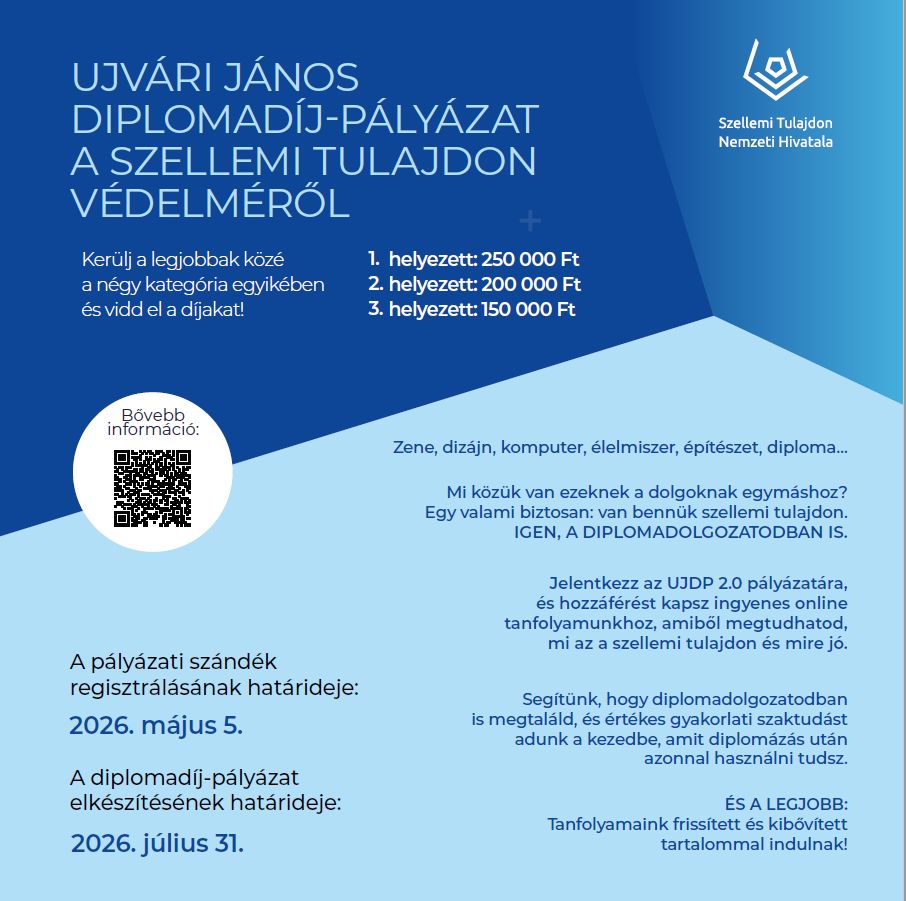 Ujvári János diplomadíj-pályázat