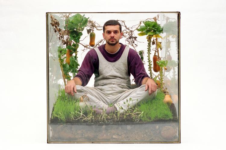 A kertészek tovább élnek 2 / Gardeners live on longer 2, 1999, lambda print on wood, 50 x 60 cm